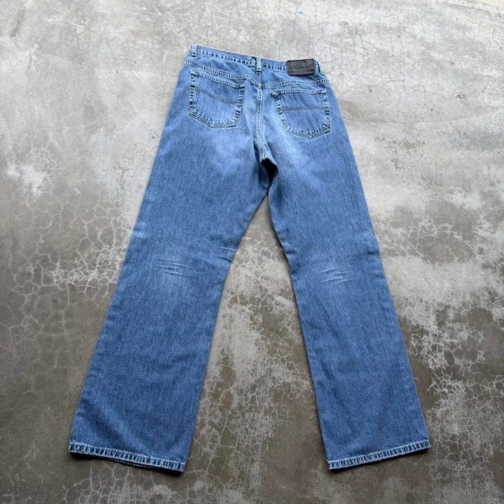 Vintage 90's express wide leg super baggy faded denim jeans bootcut mens - Picture 5 of 8